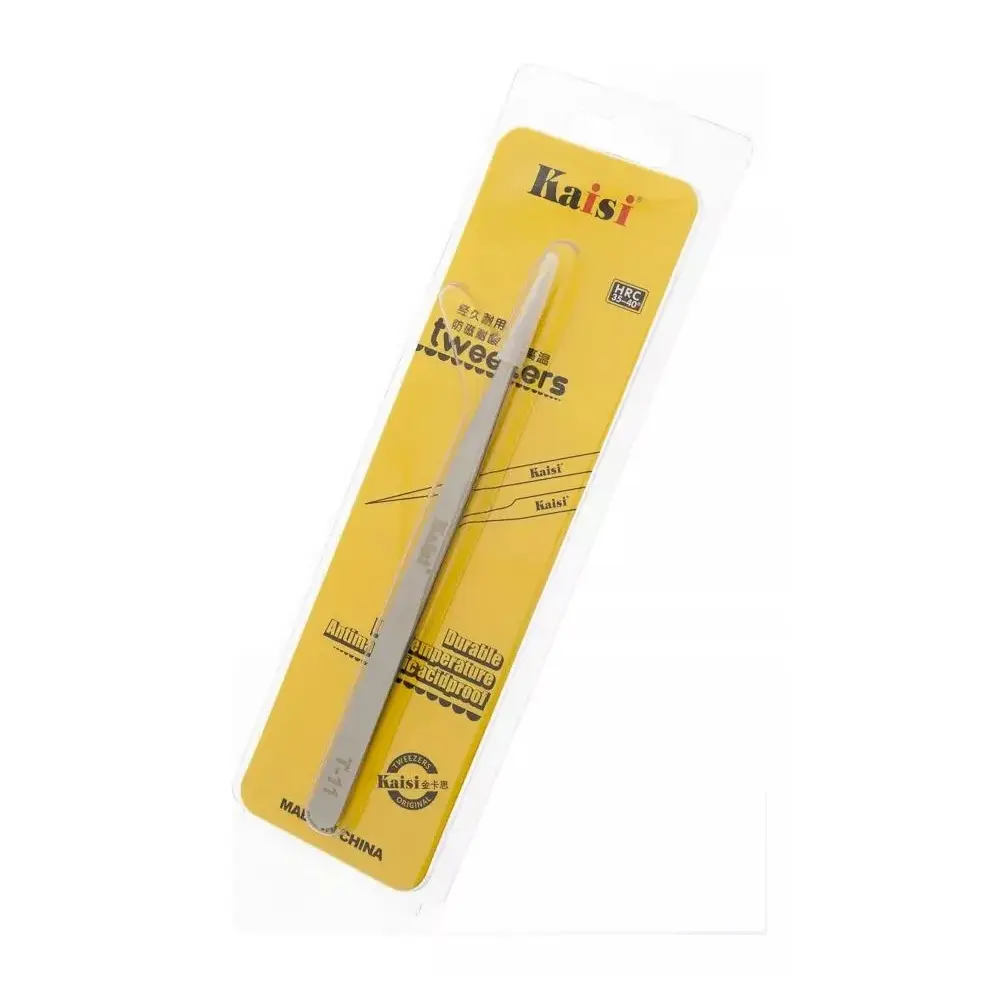 Pinza Recta Antiestática Alta Precisión De Acero Kaisi T-11
