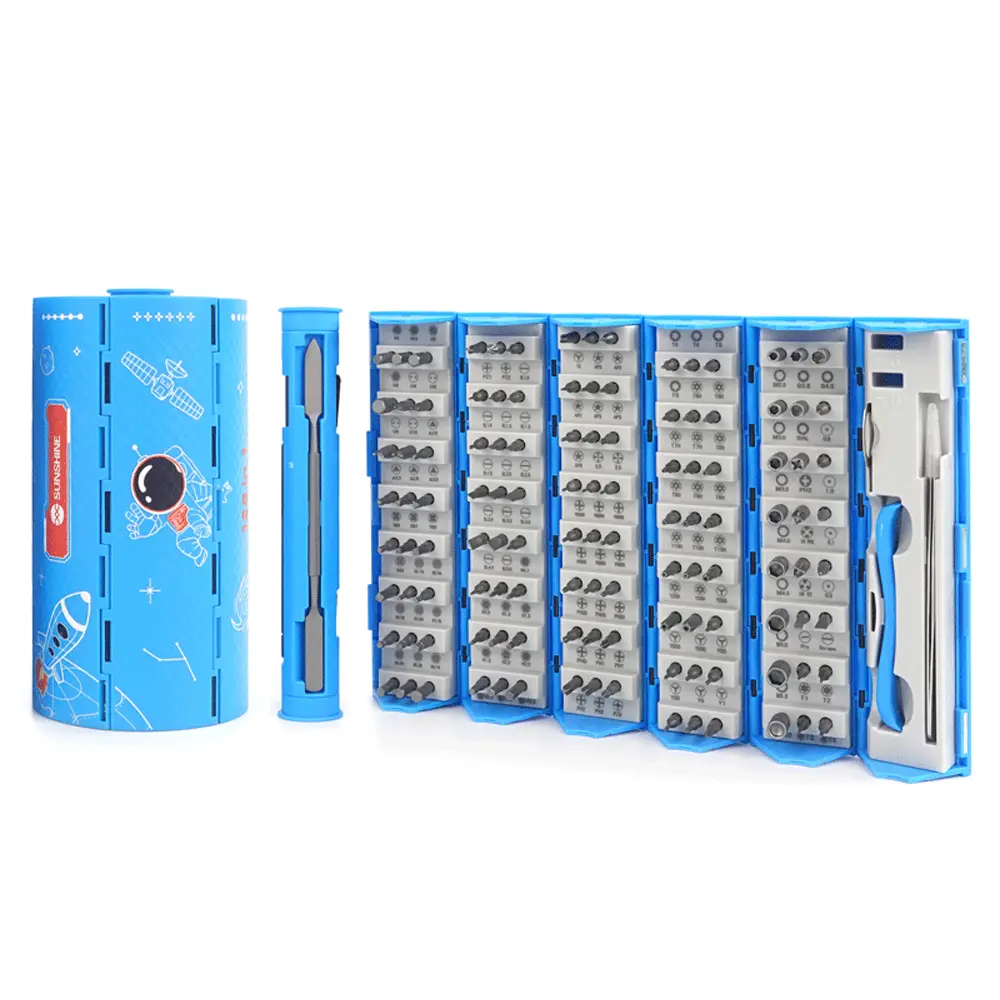 Kit Profesional De Desarmador De Precisión Con Puntas Intercambiables 128 En 1