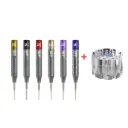 Kit De 6 Desarmadores Para Celulares + Base Giratoria Mechanic