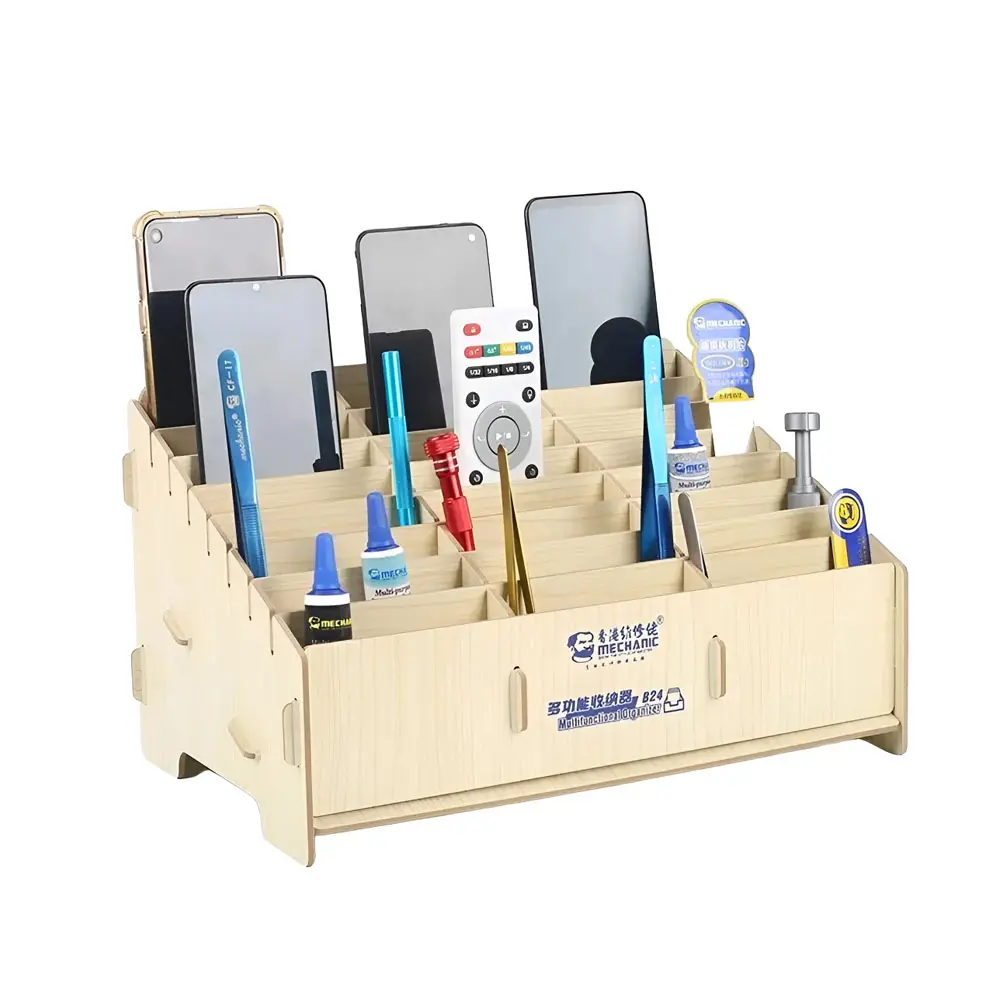 Caja De Almacenamiento Con 24 Compartimentos Para Organización Y Almacenamiento De Celulares Mechanic