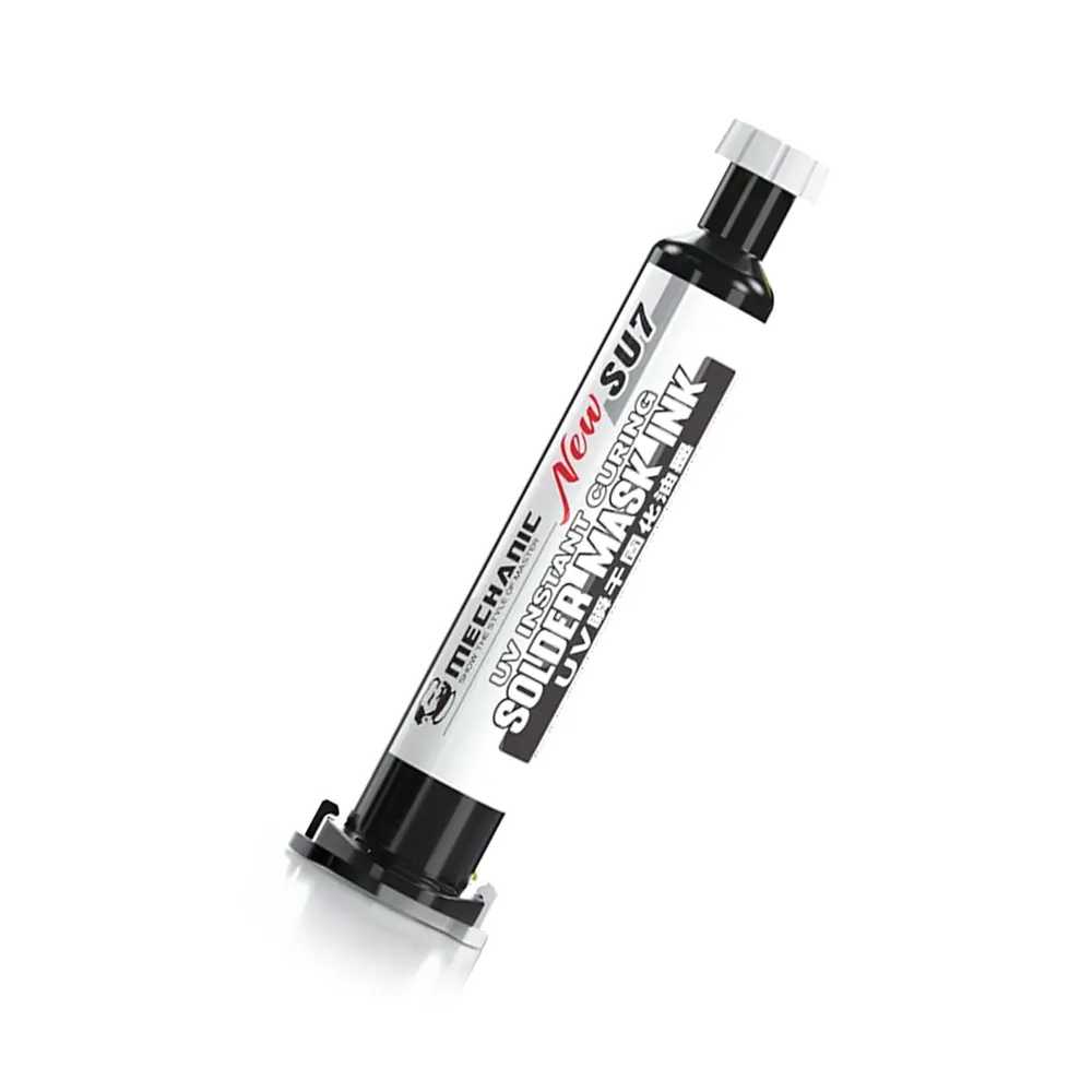 Mascara UV Transparente En Jeringa De 10cc Mechanic SU7-T