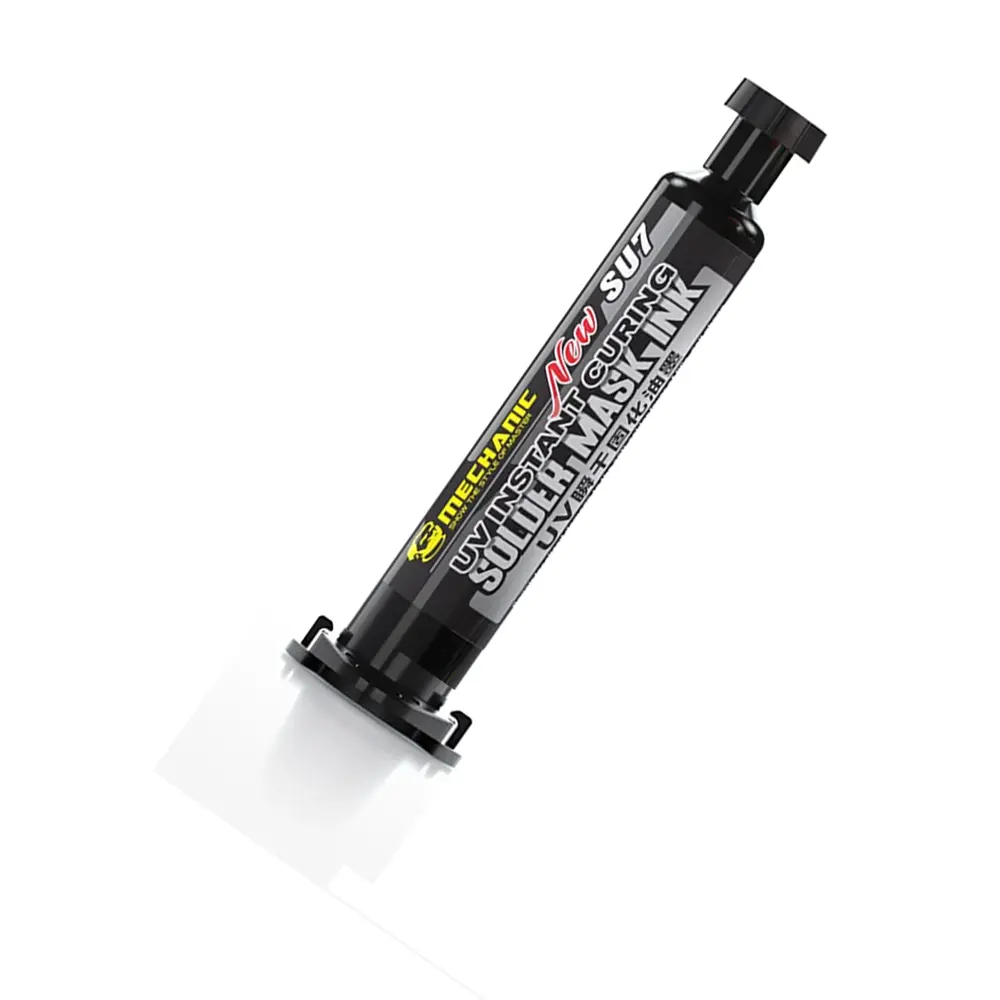 Mascara UV Negra En Jeringa De 10cc Mechanic SU7-N