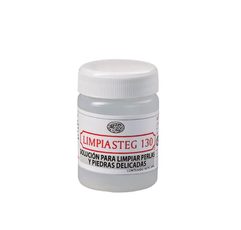 Solución Para Limpiar Perlas Y Piedras Delicadas, Limpiasteg® Frasco Chico De 50 ml