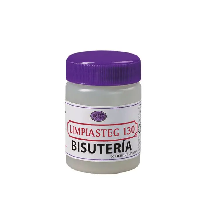 Solución Para Limpiar Bisutería Limpiasteg® Frasco Chico De 50 ml