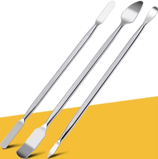 [RZ0156] Kit De 3 Espátulas De Metal Reforzado Para Apertura y Desmontaje De Celulares, tabletas o Laptop