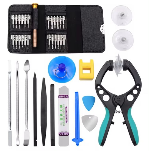[RZ0792] Set De Desarmadores y Herramientas Para Reparación De Celulares, kit 40 en 1