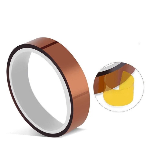 [H10] Cinta Kapton Adhesiva Resistente A Altas Temperaturas, 1.6cm X 33m