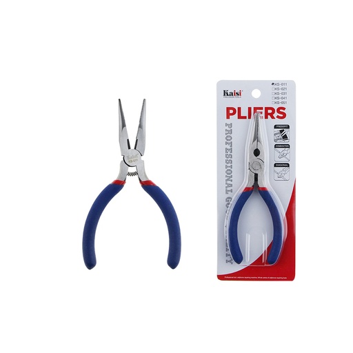 [KS-011] Pinzas De Punta Antiderrapante, Para Corte De Cables Kaisi KS-011