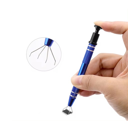 [RZ0850] Pinza De 4 Garras Extractor De IC, Pinza Tipo Garra De Precisión Para Joyería O Electrónica