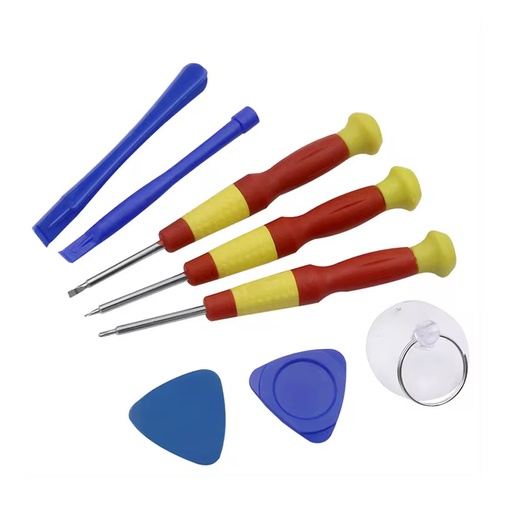 [RZ0591] Kit De Desarmadores Y Accesorios Para Apertura De iPhone, iPad, Kit De Reparación De Celulares 8 En 1