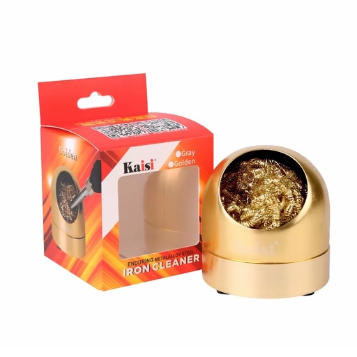 [H39] Contenedor Con Fibra De Acero Para Limpiar Puntas De Cautín Kaisi