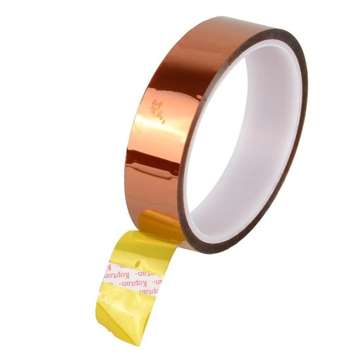 [RZ1516H] Cinta Kapton Adhesiva De Aislamiento Térmico, Resistente A Altas Temperaturas, 25mm X 33m
