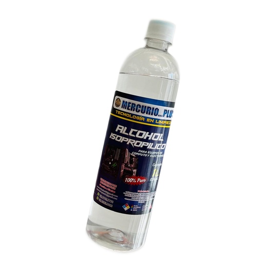 Alcohol Isopropílico Para Limpieza De Equipos De Computo Y Electrónica, 1L