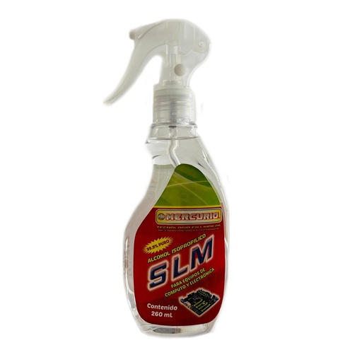 Alcohol Isopropílico 99.9% Puro, Para Equipos De Computo Y Electrónica 260ml Con Gatillo Rosiador