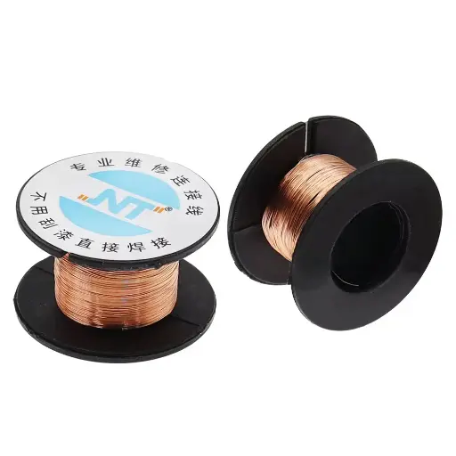 Rollo De Alambre De Cobre Para Jumper Cable De Salto De 0.1mm, 10m