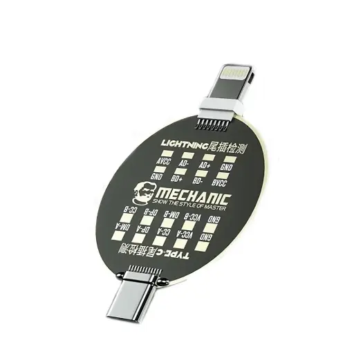 [T180] Placa De Prueba De Carga Para iPhone + Tipo C, Detector de Carga Mechanic T810