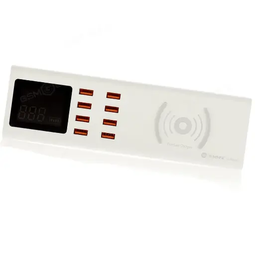 [SS-309WD] Cargador Inteligente Con Carga Inalámbrica + Carga Rápida 8 Puertos USB Sunshine SS-309WD