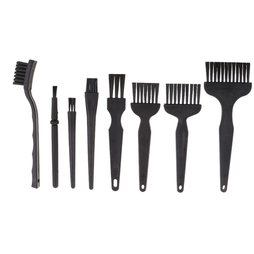 [FZ01] Kit De 8 Cepillos Antiestáticos Para Limpieza De Dispositivos Electrónicos