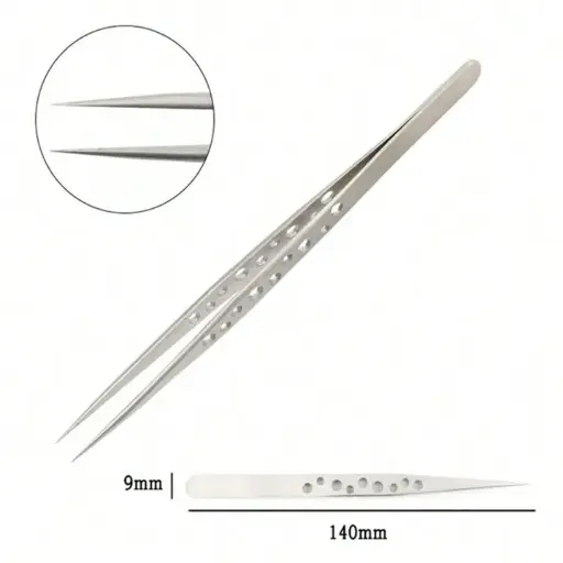 [SKA11-MC] Pinza Antiestática Recta De Alta Precisión De Acero Inoxidable Para Celulares, Electrónica, Mechanic SAK-11