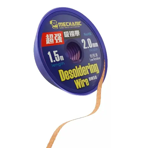 [DW50-03] Malla Desoldadora 99%cobre 2.0mm X1.5m Alta Calidad Mechanic