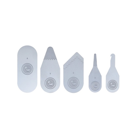 [MC-S5] Espátulas Finas Para Desmontaje De Pantallas O Tapas Traseras De Celulares Kit De 5 Piezas, Mechanic S5