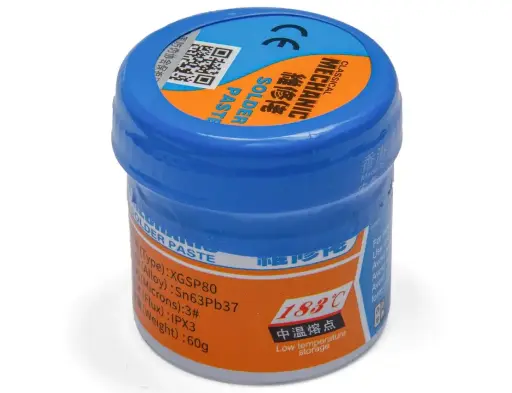 [H24] Pasta Para Soldar, Pasta De Estaño 183 Grados, 60G Mechanic XGSP80