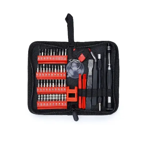 [TE-J056A] Juego De Desarmadores para celulares consolas, laptop, 56 en 1 + Herramienta Para Desmontaje