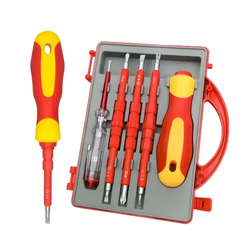 [TE-H3014] Juego De Desarmadores Aislados Para Electricista En Estuche (promoción) 150