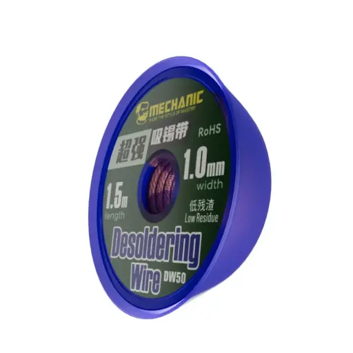 [DW50-01] Malla Desoldadora 99%cobre 1.0mm X1.5m Alta Calidad Mechanic
