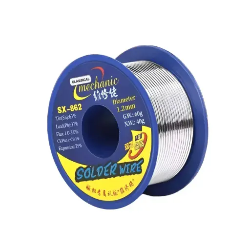 [SX-862 (1.2MM)] Rollo De Soldadura Con Núcleo De Colofonia 1.2mm 60g Mechanic