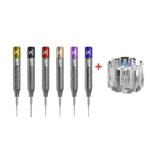 [LSD-70] Kit De 6 Desarmadores Para Celulares + Base Giratoria Mechanic