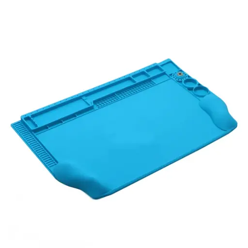 [TE-604] Tapete Antideslizante Para Reparaciones De Electronica Con Superficie Convexa En 3D