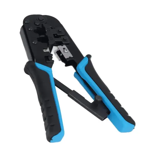 [TU-N5684R] Pinza Profesional Ponchadora Crimpeadora Para Cables De Red Y Teléfono 4P/6P/8P, RJ-11/RJ-12/RJ-45
