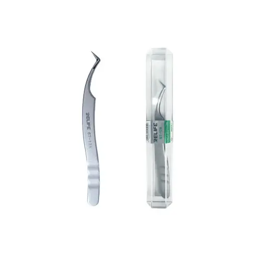 [RL-ST-17A] Pinza Curva De Ultra Precisión Para Electrónica Relife ST-17A