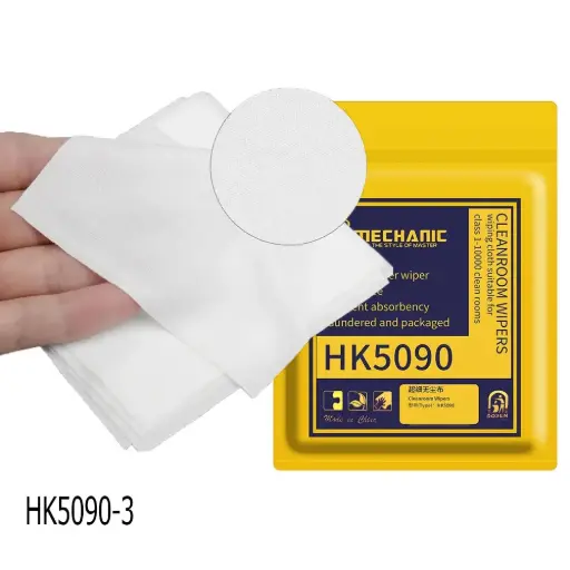 [HK5090-3] Paño Anti Polvo De Poliéster Para Limpieza De Pantallas, Cámaras 21x21cm, 100pz Mechanic