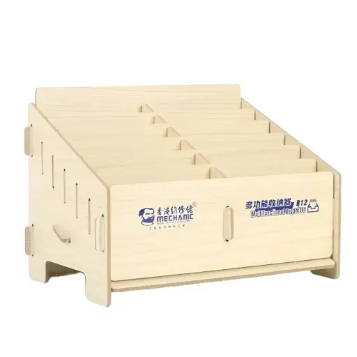 [B12-MC] Caja De Almacenamiento Con 12 Compartimentos Para Organización Y Almacenamiento De Celulares Mechanic B12