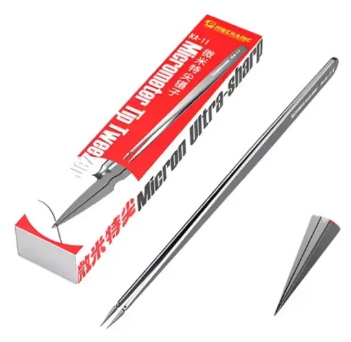 [MC-KA11] Pinza De Punta Micrométrica Recta Antiestática Mechanic Ka-11