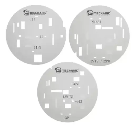 [ZXW309] Stencil Para IC De pantalla Para iPhone Del 11 Al 13 Kit De 3 Piezas Mechanic UFO
