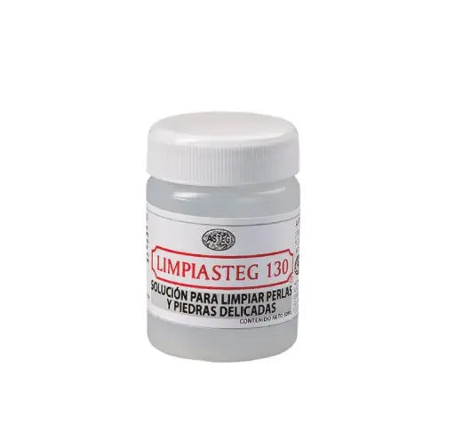[63.80] Solución Para Limpiar Perlas Y Piedras Delicadas, Limpiasteg® Frasco Chico De 50 ml