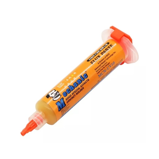[UV10] Pasta Flux Sin Plomo En Jeringa De 10cc Para Soldadura, Mechanic UV10