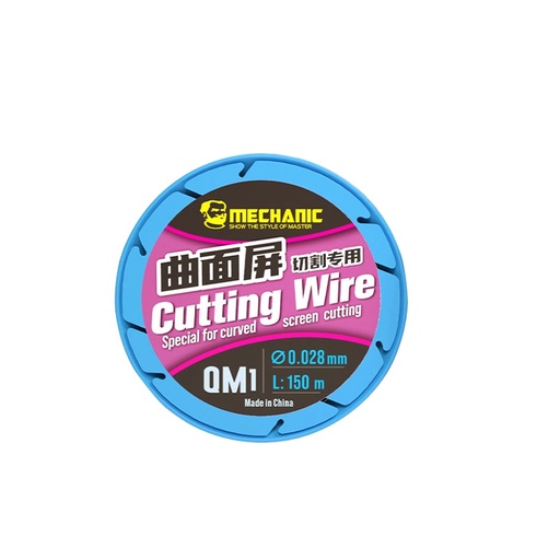 [MC-QM1] Alambre De Corte De Alta Resistencia Para Separación De Pantallas Curvas O LCD, 0.028mm/150m Mechanic QM1