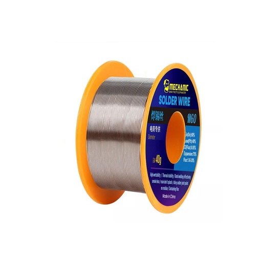 [M60-06] Rollo De Alambre De Soldadura De Estaño 40g/0.6mm, Mechanic M60-06