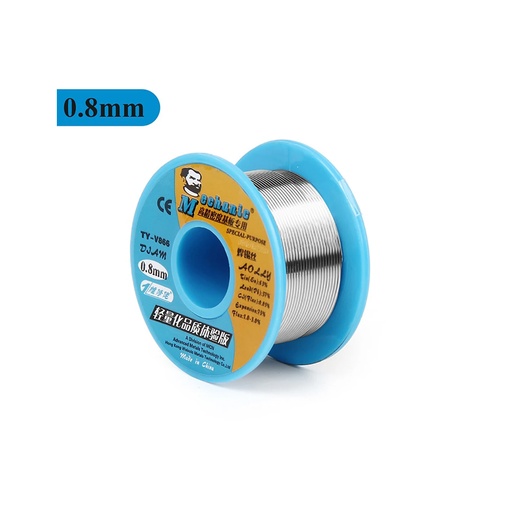 [HC36] Rollo De Alambre De Soldadura De Estaño 0.8mm, Mechanic V866